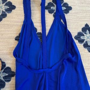 BCBGMaxAzria Tops - BCBG MAXAZRIA royal blue silk open back tank BCBGMaxAzria Tops - BCBG MAXAZRIA royal blue silk open back tank